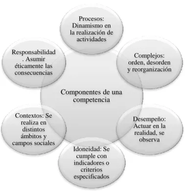 Figura 3. Componentes  de una competencia según Tobón (2004) 
