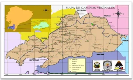 Figura 4. Mapa de caminos vecinales 