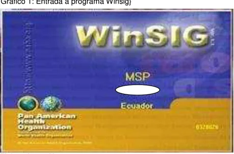 Gráfico 1: Entrada a programa Winsig} 