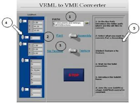 Figure 3.32. VRML Converter options description. 