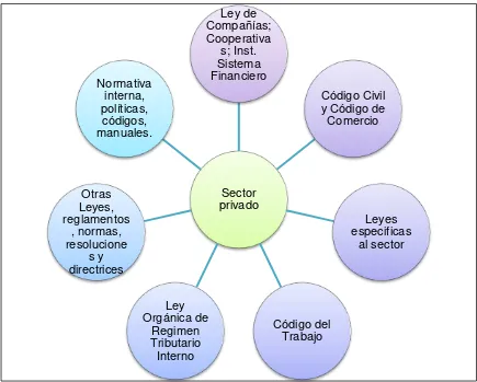 Figura 2. Normas, leyes y reglamentos del sector privado. 