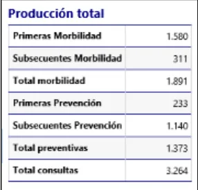 Tabla N°10: Producción Atención Ambulatoria 