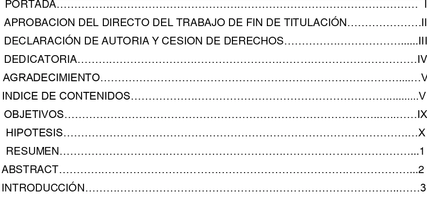 TABLA DE CONTENIDO MARCO TEÓRICO .................................................................................................