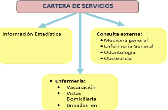 Figura No. 1: Cartera de Servicios de los Establecimientos de Salud del Primer Nivel de acuerdo a la realidad de los establecimientos de salud de Pastaza 