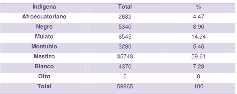 Tabla No.  3 Pertenencia étnica 