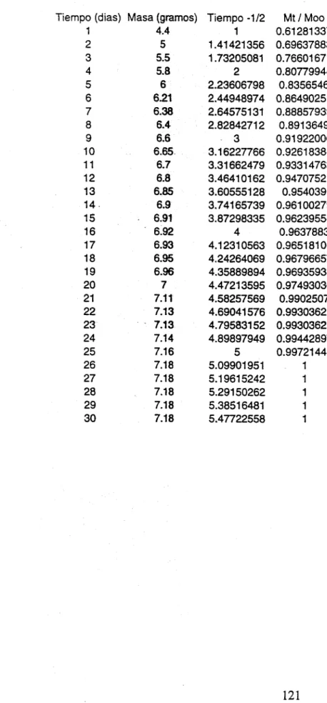 TABLA DE RESULTADOS N° 5 
