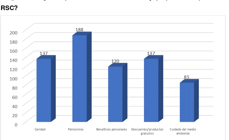 Figura 5. Actividades relacionadas con RSC Elaborado por: Catalina Murillo  