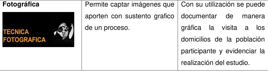 Tabla 6. Fuentes de información del estudio.