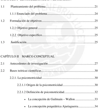 TABLA DE CONTENIDOS 