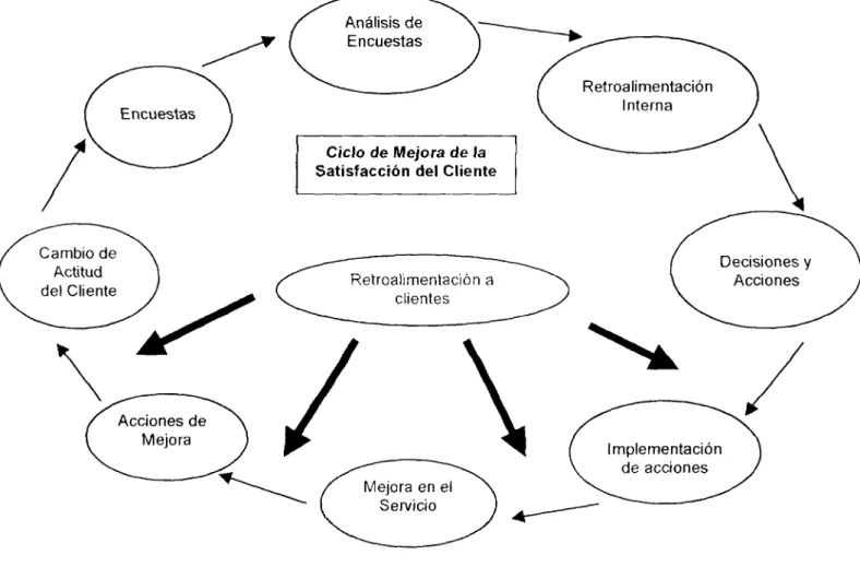 Figura 2.8 Acelerando el proceso de mejora de la Satisfacción de los clients