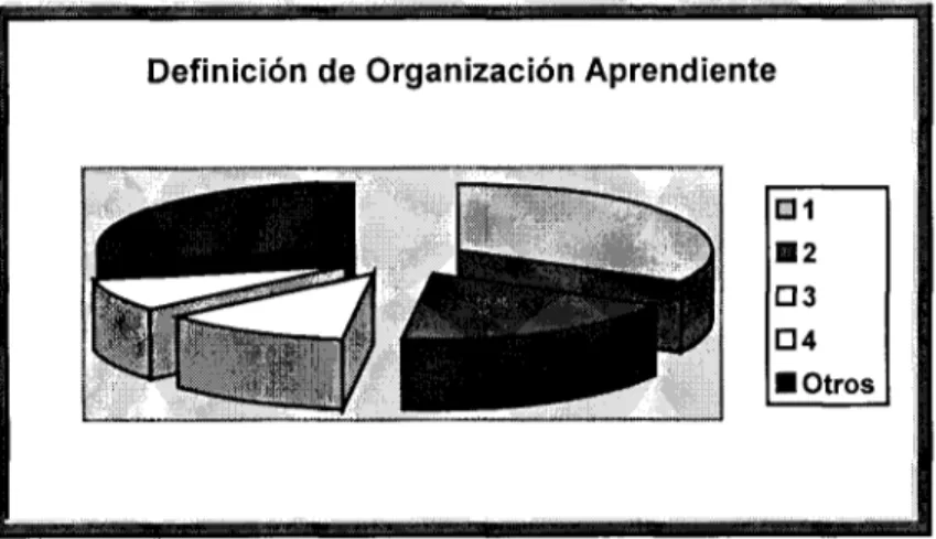 Fig 4.1 Definición de organización aprendiente 