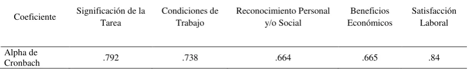 Tabla 12 Coeficientes de Confiabilidad de las Mitades 