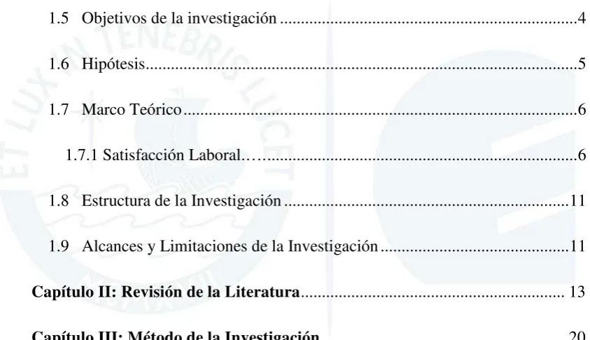 Tabla de Contenido 