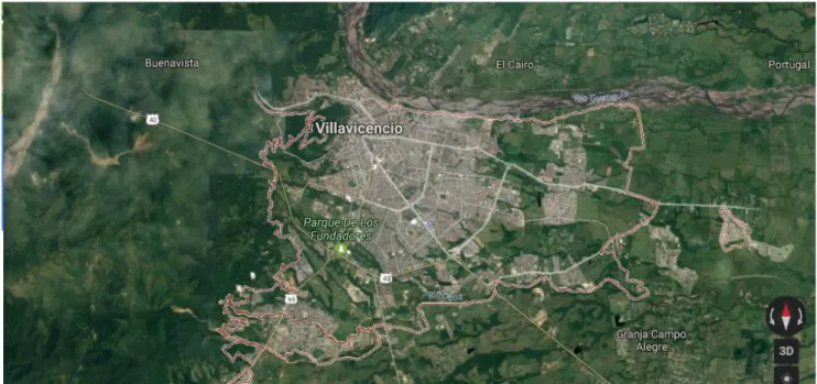 Figura 3: Ilustración mapa geográfico del municipio de Villavicencio 