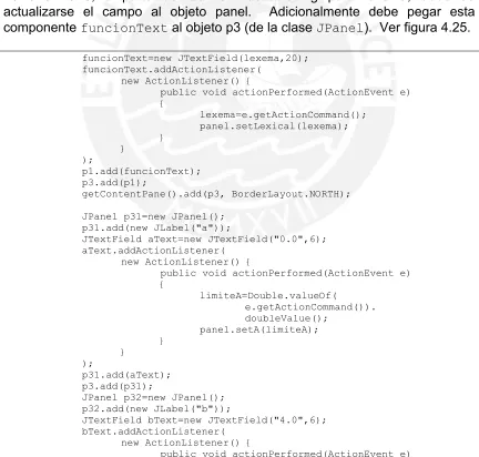 Figura 4.24: Tareas 1, 2 y 3 del constructor GraphDialog. 