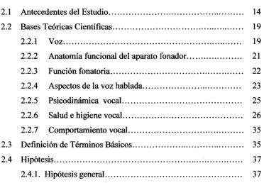 TABLA DE CONTENIDO 