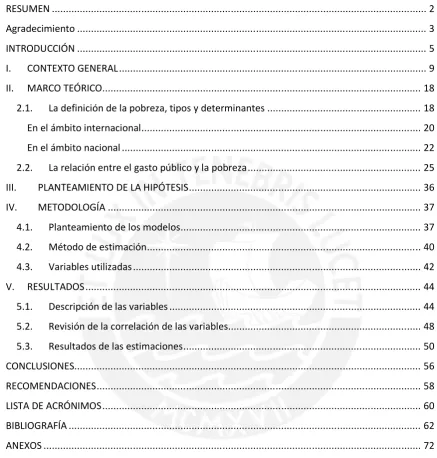 Tabla de contenido