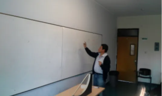 Figura 5.3: Estudiante explicando su hip´ oteis