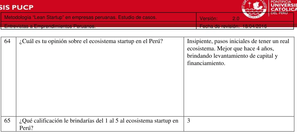 Tabla 3 - Encuesta del caso 3 