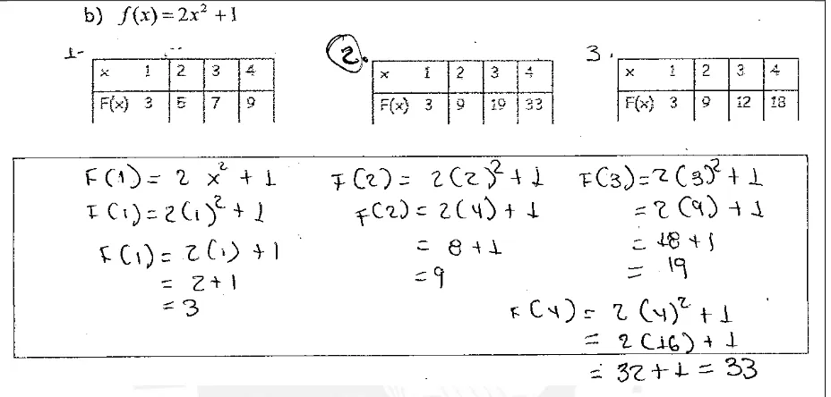 Figura 58. Conversión de registro algebraico a numérico  trabajado por Melany 