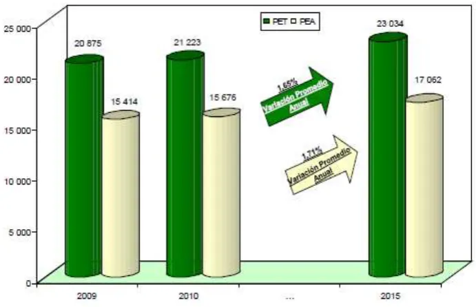 Figura 7. Perú: PET y PEA Proyectada. 