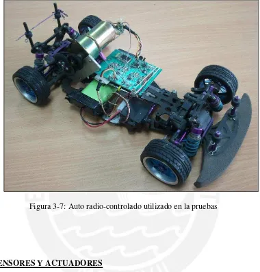 Figura 3-7: Auto radio-controlado utilizado en la pruebas 