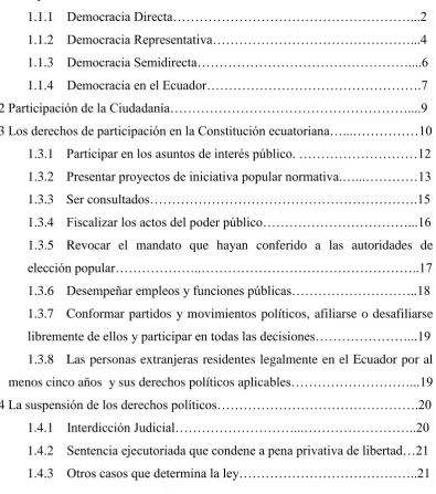 TABLA DE CONTENIDOS 