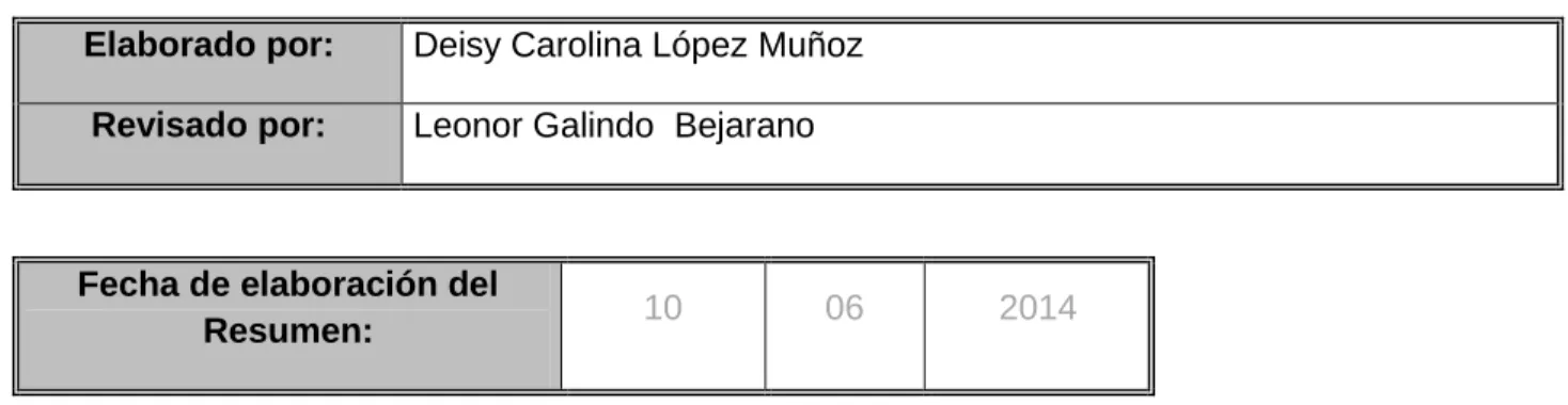 TABLA DE CONTENIDO 