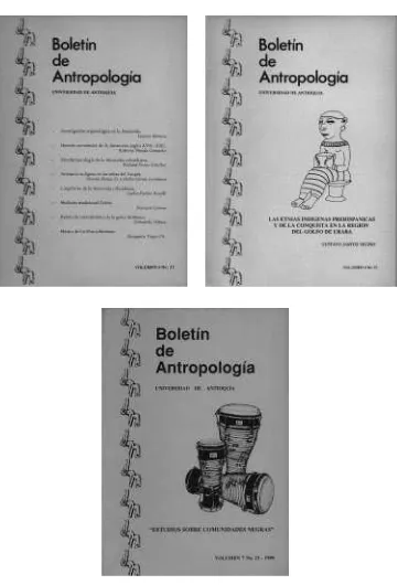 Figuras 8, 9 y 10. ��������������������os 21 (1987), 22 (1989) y 23 (1990) del Boletín de Antropología