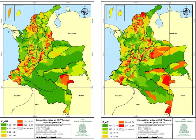 Figure 3: Colombia, Competition Index a