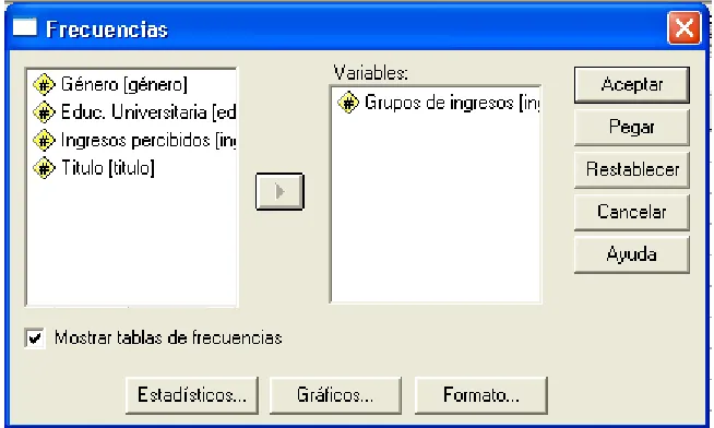 Cuadro de Diálogo. 