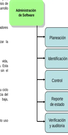 Ilustración 7.  Proceso    Administración  de Software Planeación Identificación Control Reporte  de estado Verificación  y auditoria1