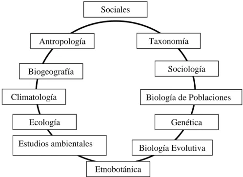 Figura 2. Conservación como ciencia multidisciplinaria. 