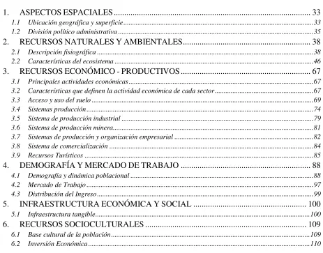 TABLA DE CONTENIDO 