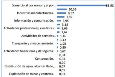 Figura 23: Actividad Económica del Ecuador por Rama de Actividad. Fuente: INEC (2013)