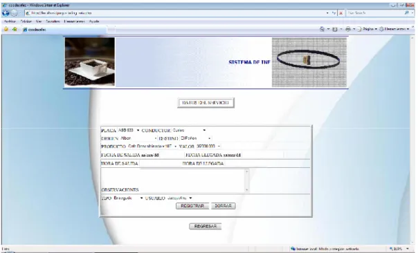 Figura 22 Ingresar Servicio