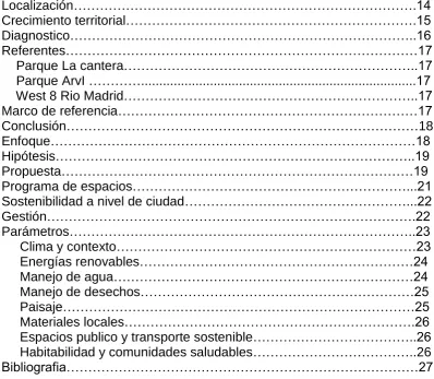 Tabla de contenido:   
