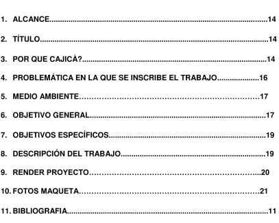 TABLA DE CONTENIDO   