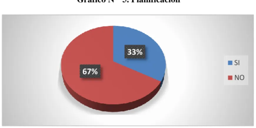Gráfico N°  5. Planificación 