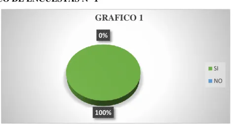 GRÁFICO DE ENCUESTAS N° 1 