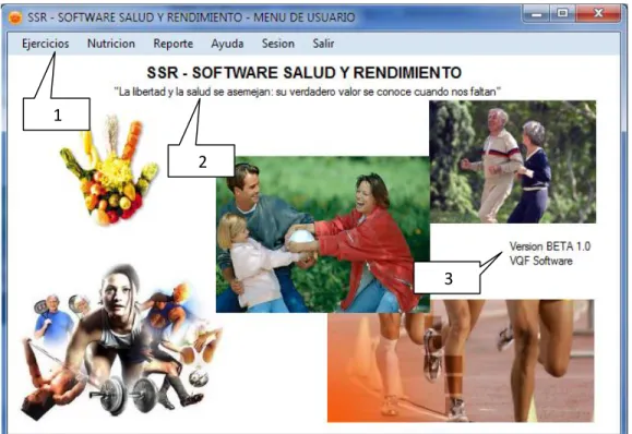 Fig. 7 – Menú de Usuario 