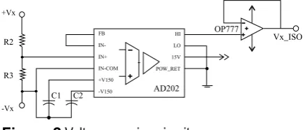 Figure 2 Voltage sensing circuit