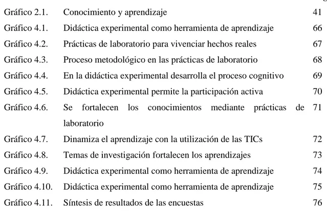 Gráfico 2.1.  Conocimiento y aprendizaje  41 