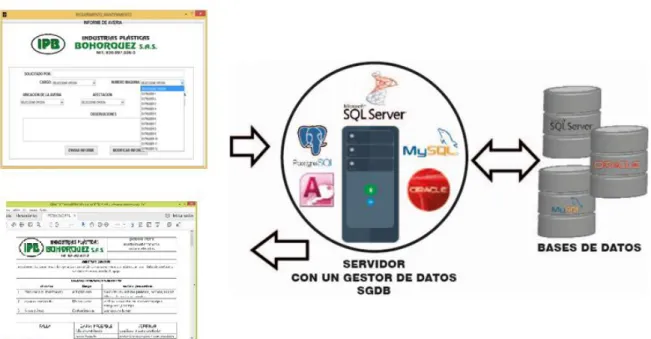 Ilustración 10 Ejemplo sistema de bases de datos 