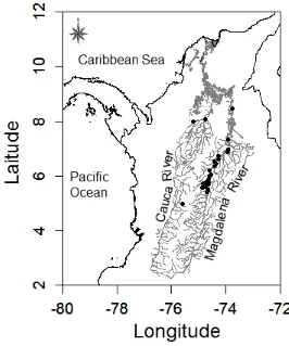 Figure 6. Fish recovery locations, each dot corresponds to one individual. 