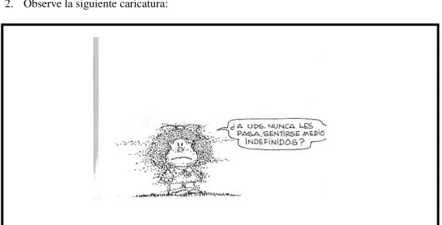 Figura 6: Filosofando con mafalda. (2014). Caricatura, publicada en junio, recuperado de Url: 