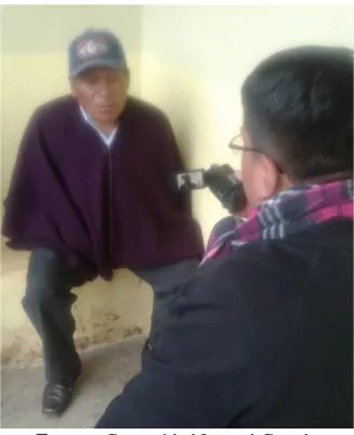 Figura 7. Entrevista al Sr. Vicente Betún - Morador de la comunidad 