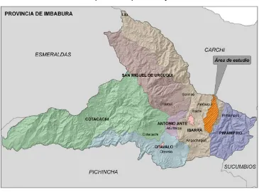 Tabla 1-1: Coordenadas de los puntos extremos de la microcuenca de la Q. Ambuquí 