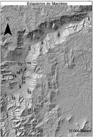 Figure 1 Location of sampling stations for NO 2 ,  PM10 and TSP variables