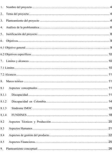 Tabla de contenido 